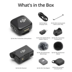 Mic Mini Compact Wireless Microphone System for Camera & Smartphone